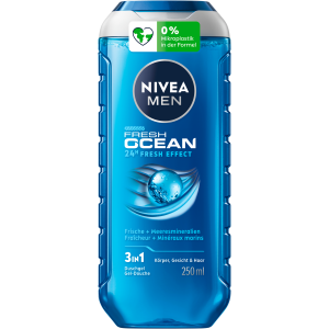 Nivea Men 3in1 Duschgel Fresh Ocean 24H Fresh Effect 250ml