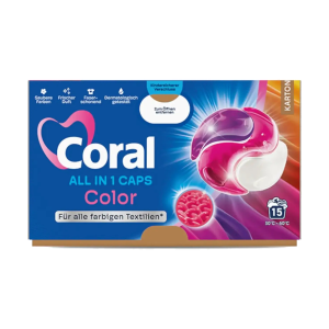 Coral All in 1 Caps Color Waschmittel 15WL