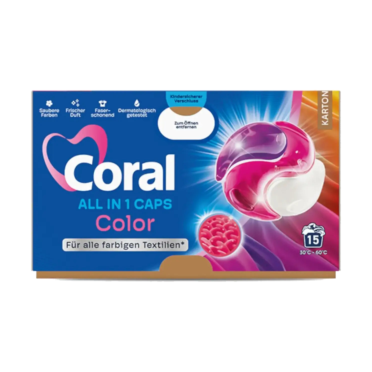 Coral All in 1 Caps Color Waschmittel 15WL