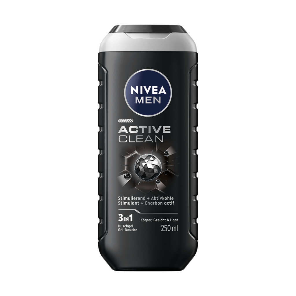 Nivea Men 3in1 Duschgel Avtive Clean 250ml