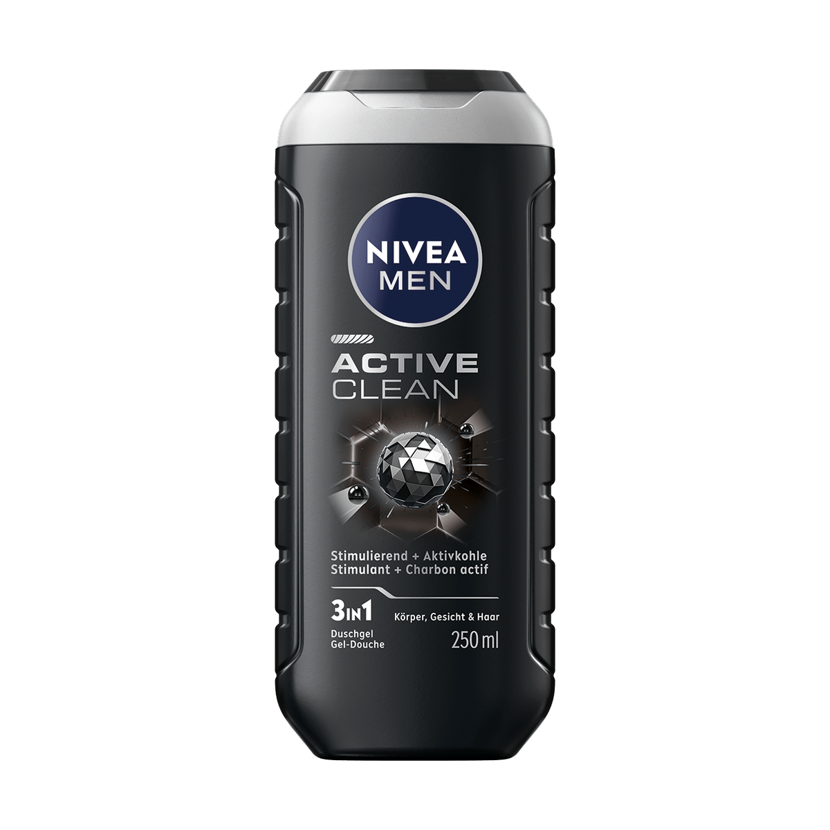 Nivea Men 3in1 Duschgel Avtive Clean 250ml