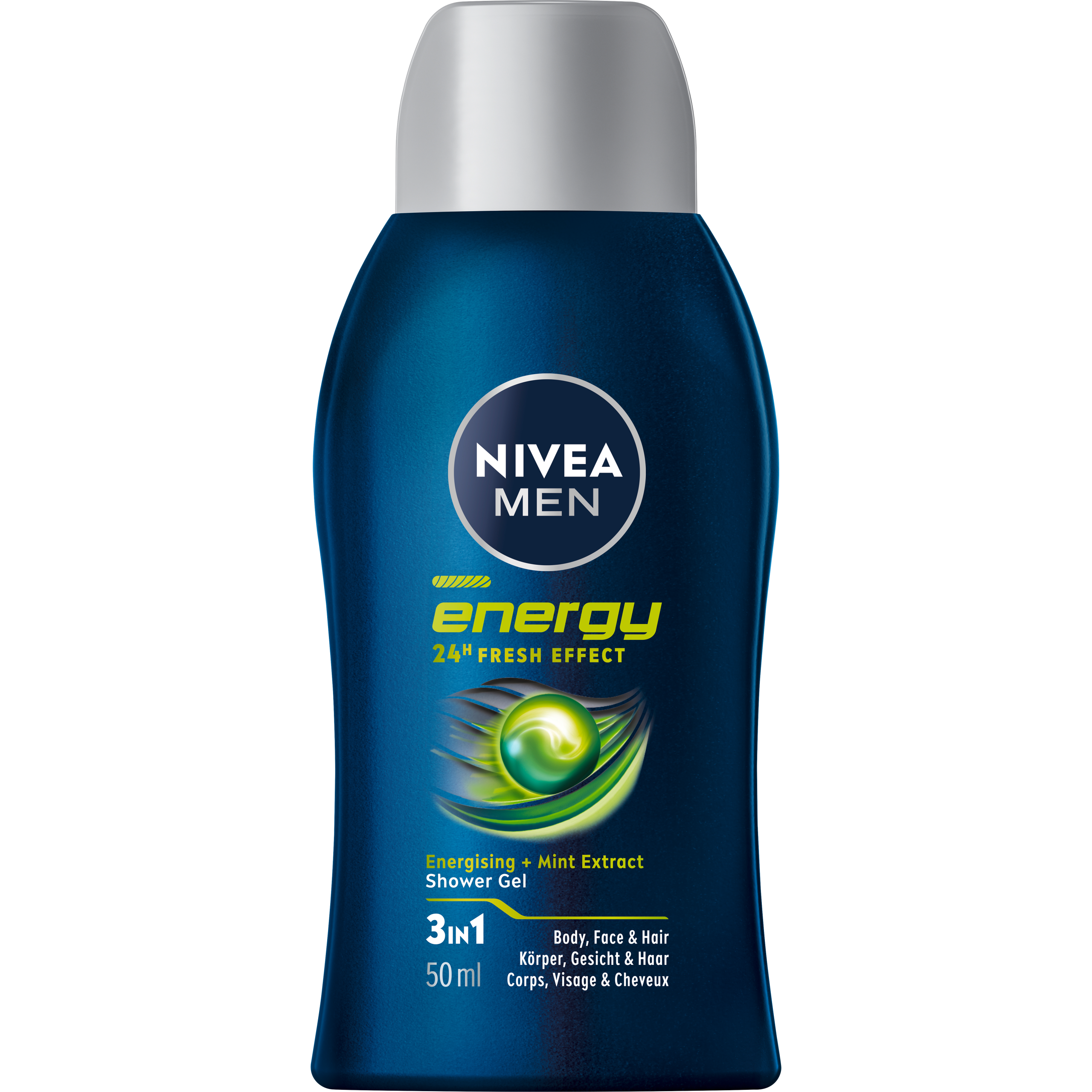 Nivea Men Energy Shower Gel Energising + Mint Extract 3in1 50ml
