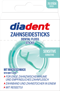 Diadent Zahnseide Sticks sensitiv 70ST