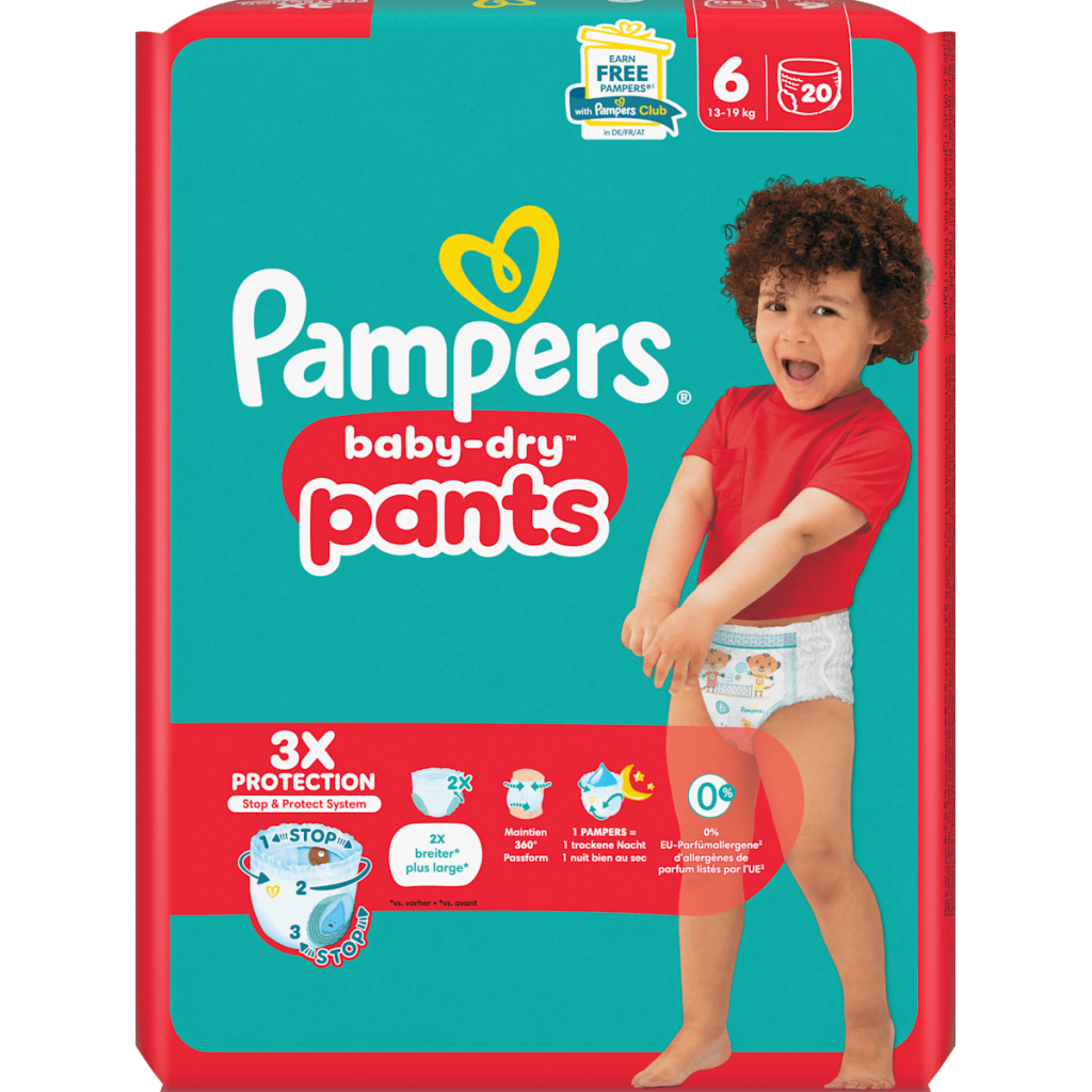 Pampers Baby Dry Pants Windeln Gr.6 Extra Large 13-19kg Single Pack 20ST