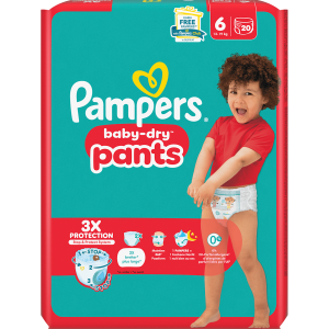 Pampers Baby Dry Pants Windeln Gr.6 Extra Large 13-19kg Single Pack 20ST