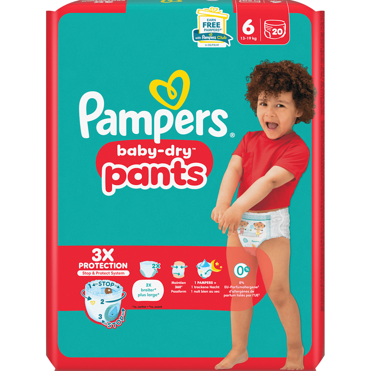 Pampers Baby Dry Pants Windeln Gr.6 Extra Large 13-19kg Single Pack 20ST