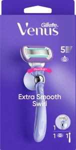 Venus Rasierer Extra Smooth Swirl mit 1 Klinge+Duschhänger