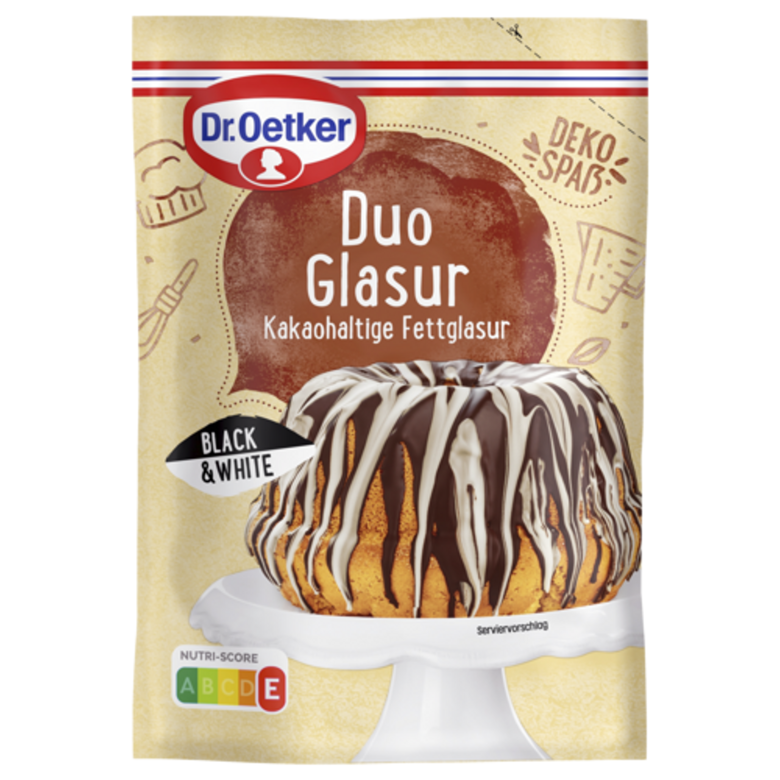 Dr.Oetker Duo Glasur Black & White 125g