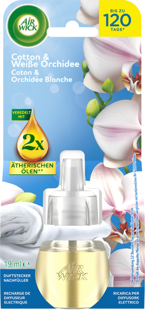 Airwick Duftstecker Cotton&Weiße Orchidee Nachfüller 19ml