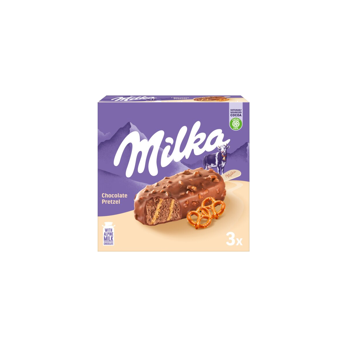 Milka Choco Pretzel Stick 3x90ml