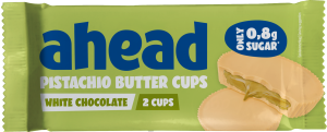 Ahead Pistachio Butter Cup White Chocolate 34g