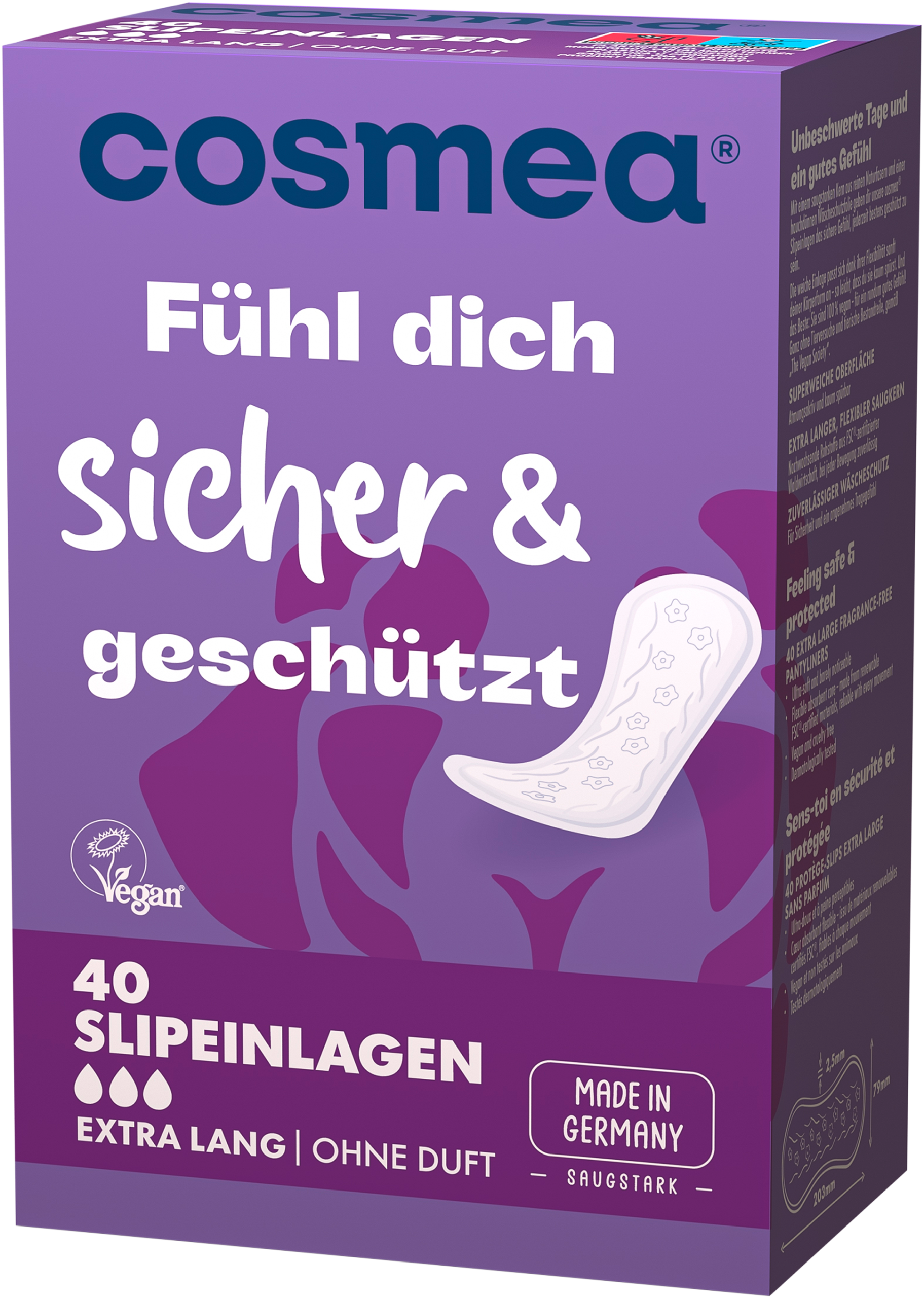 Cosmea Slipeinlagen Extra Lang 40ST
