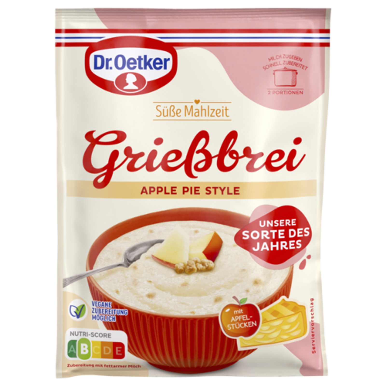 Dr.Oetker Grießbrei Sorte des Jahres Apple Pie Style 96g