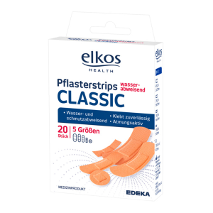 EDEKA elkos Health Pflasterstrips wasserabweisend 20ST