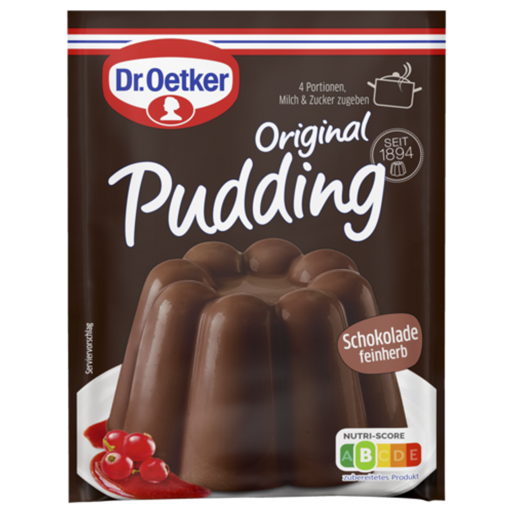 Dr.Oetker Original Pudding Schokolade feinherb für 1l 2ST 96,6g