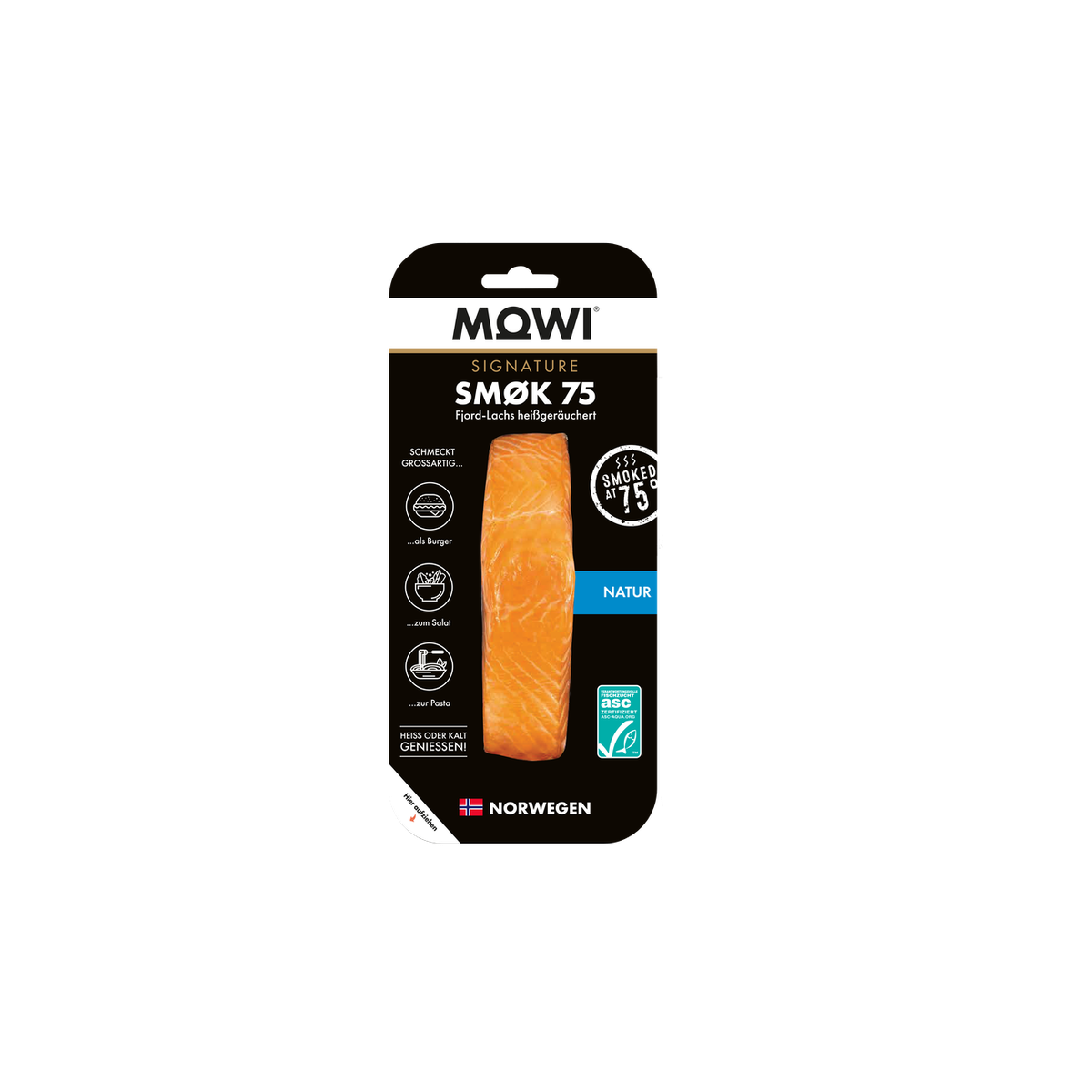 Mowi Smok 75 (Stremellachs) natur 125g