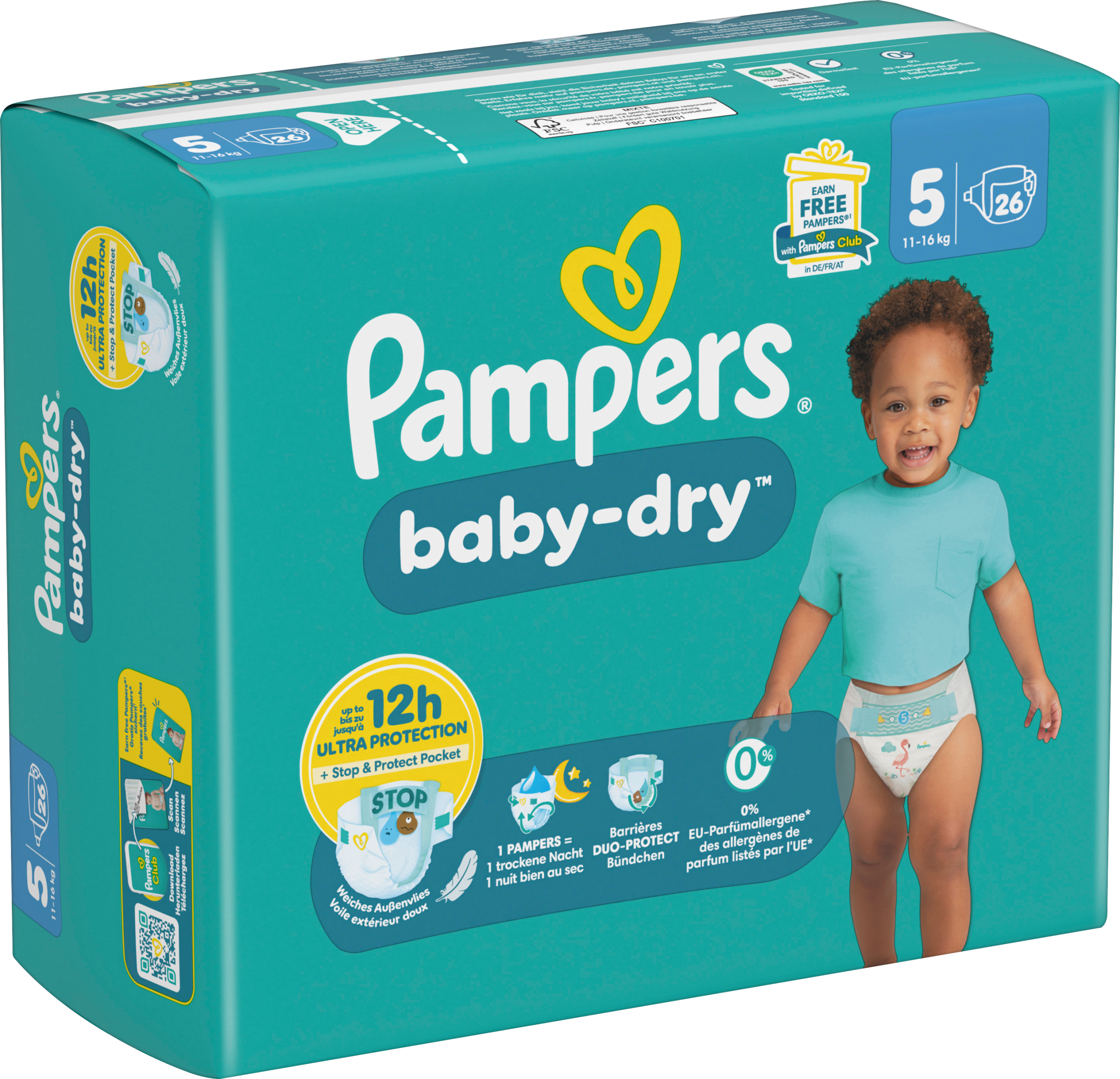 Pampers Baby Dry Windeln Junior 11-16kg Single Pack Gr.5 26ST