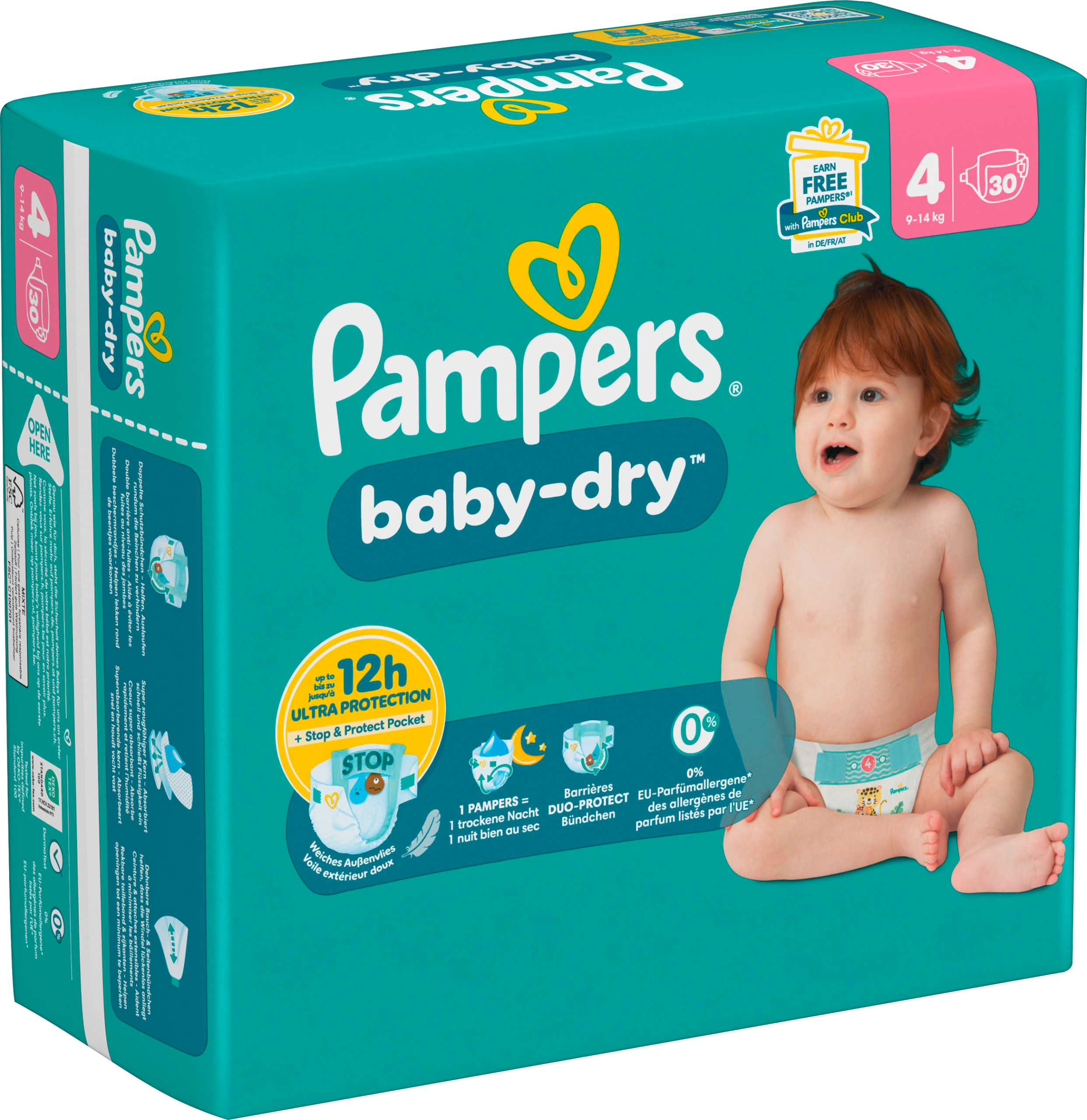 Pampers Baby Dry Windeln Maxi 9-14kg Single Pack Gr.4 30ST