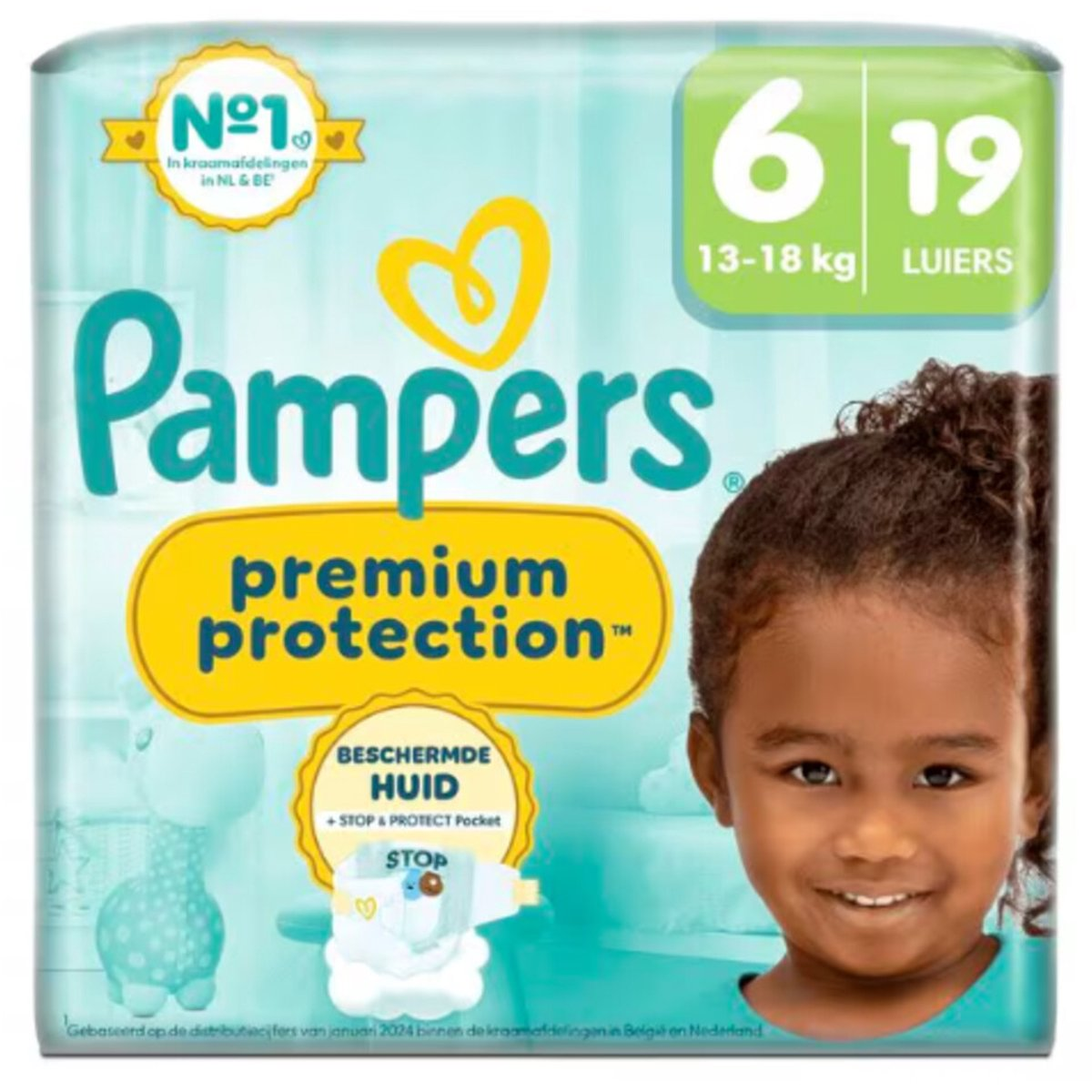Pampers Premium Protection Windeln Extra Large 13+kg Gr.6 Single Pack 19ST