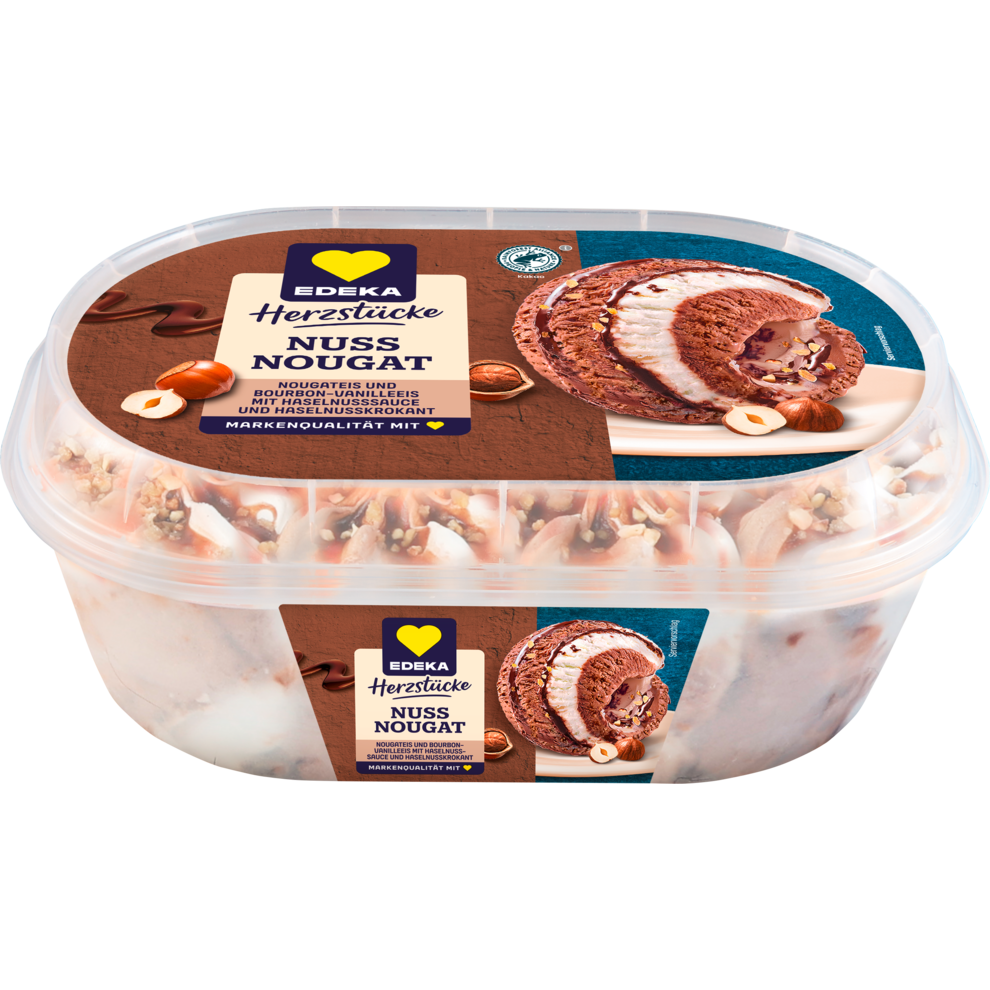 EDEKA Herzstücke Eisgenuss Nougat 900ml