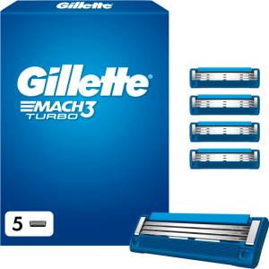 Gillette Klingen Mach 3 Turbo 3D System 5ST