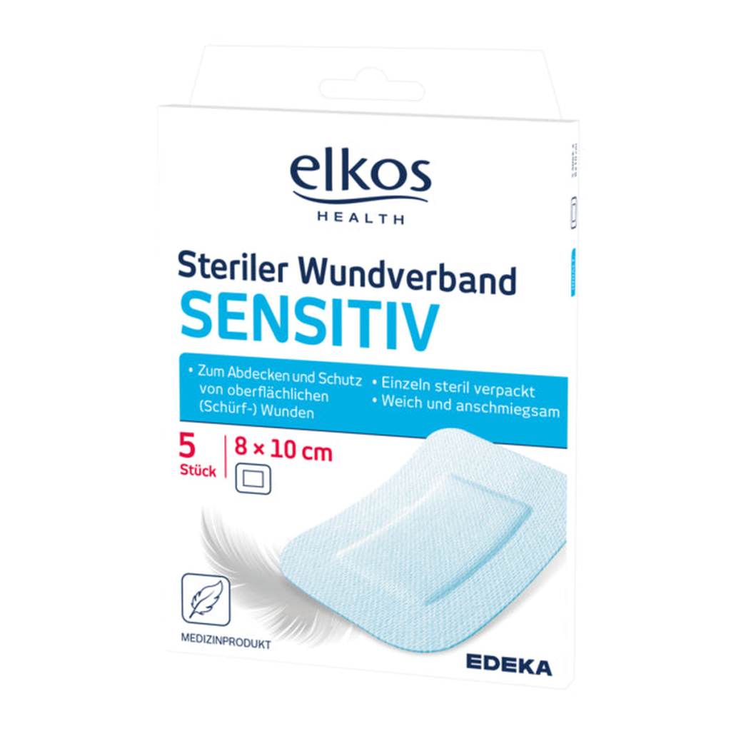 EDEKA elkos Health steriler Wundverband Sensitiv 5ST