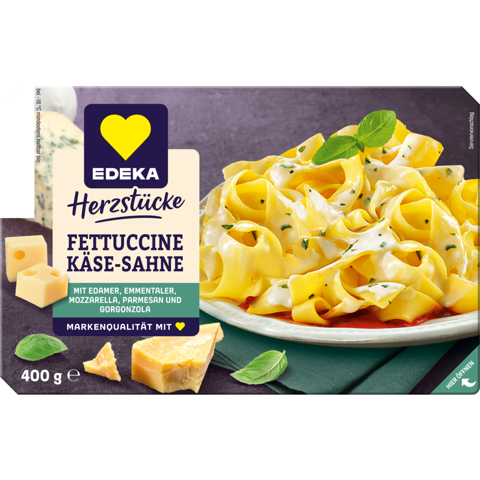 EDEKA Herzstücke Fettuccine Käse-Sahne-Sauce 400g