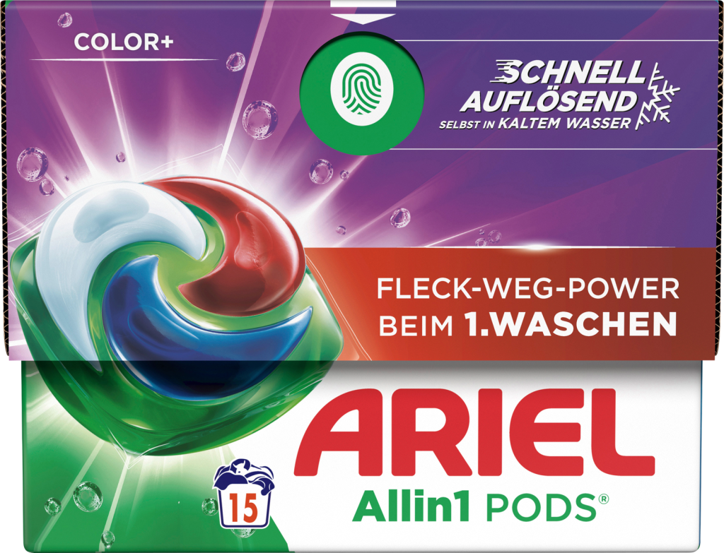 Ariel Colorwaschmittel Flüssig All-in-1 Pods Color 15WL 298,5g