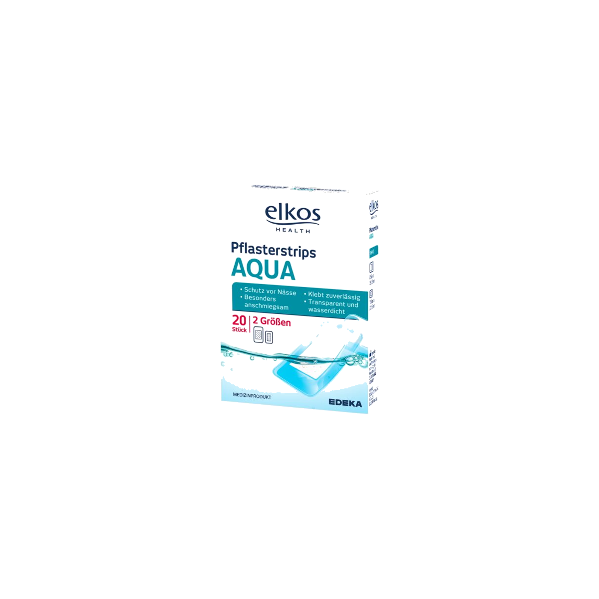 EDEKA elkos Health Pflasterstrips Aqua 20ST