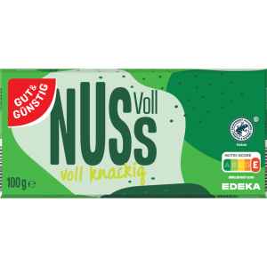 GUT&GÜNSTIG Edel Vollmilch ganze Haselnuss 100g