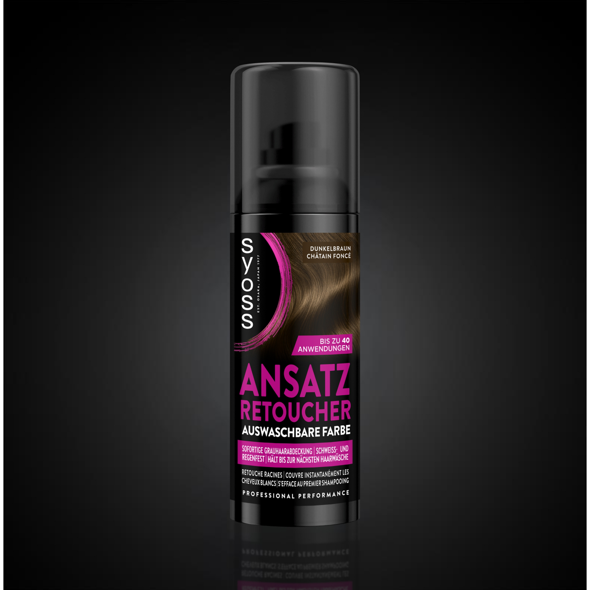 Syoss Ansatz Retoucher Haarfarbe dunkelbraun 120ml