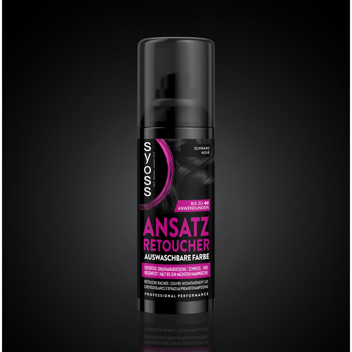 Syoss Ansatz Retoucher Haarfarbe schwarz 120ml