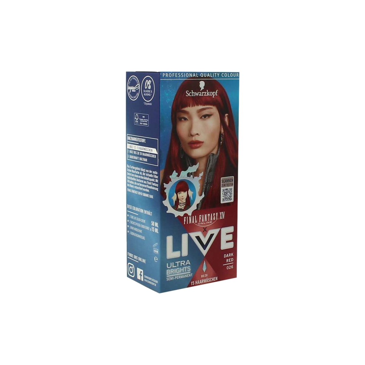 Live Ultra Brights Haarfarbe Dark Red 026