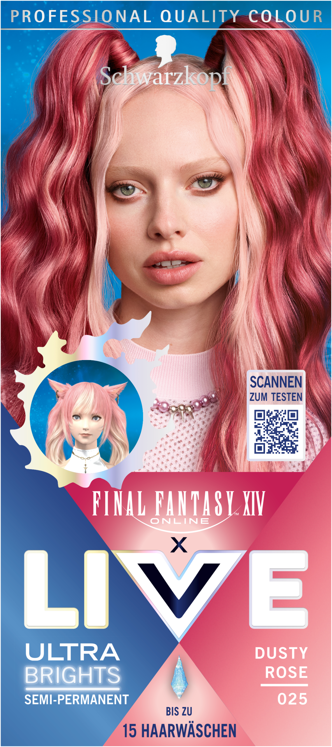 Live Ultra Brights Haarfarbe Dusty Rose 025