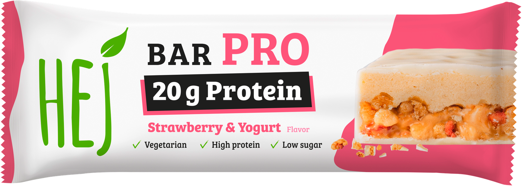 Hej Bar Protein Strawberry Yogurt 60g
