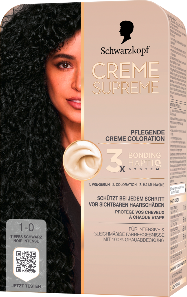 Creme Supreme Haarfarbe Tiefes schwarz 1-0