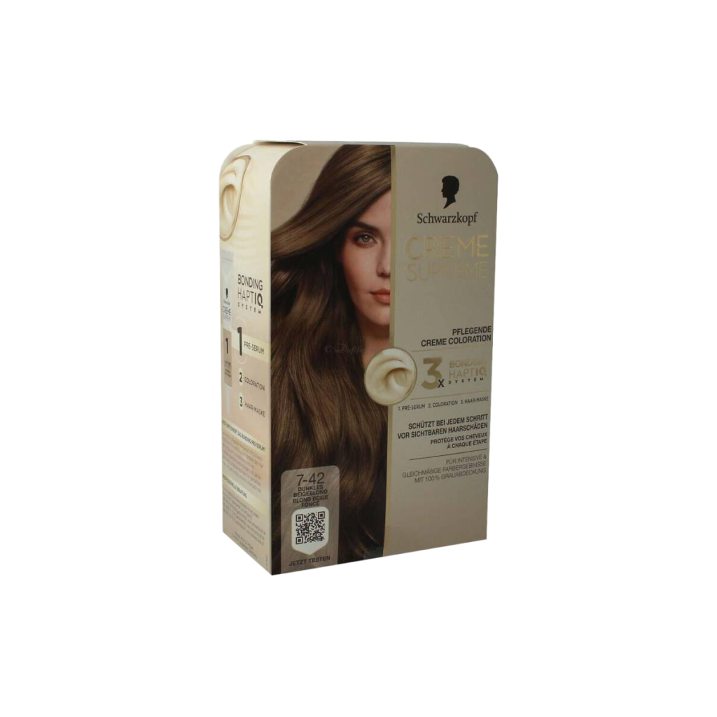 Creme Supreme Haarfarbe Beigeblond 7-42