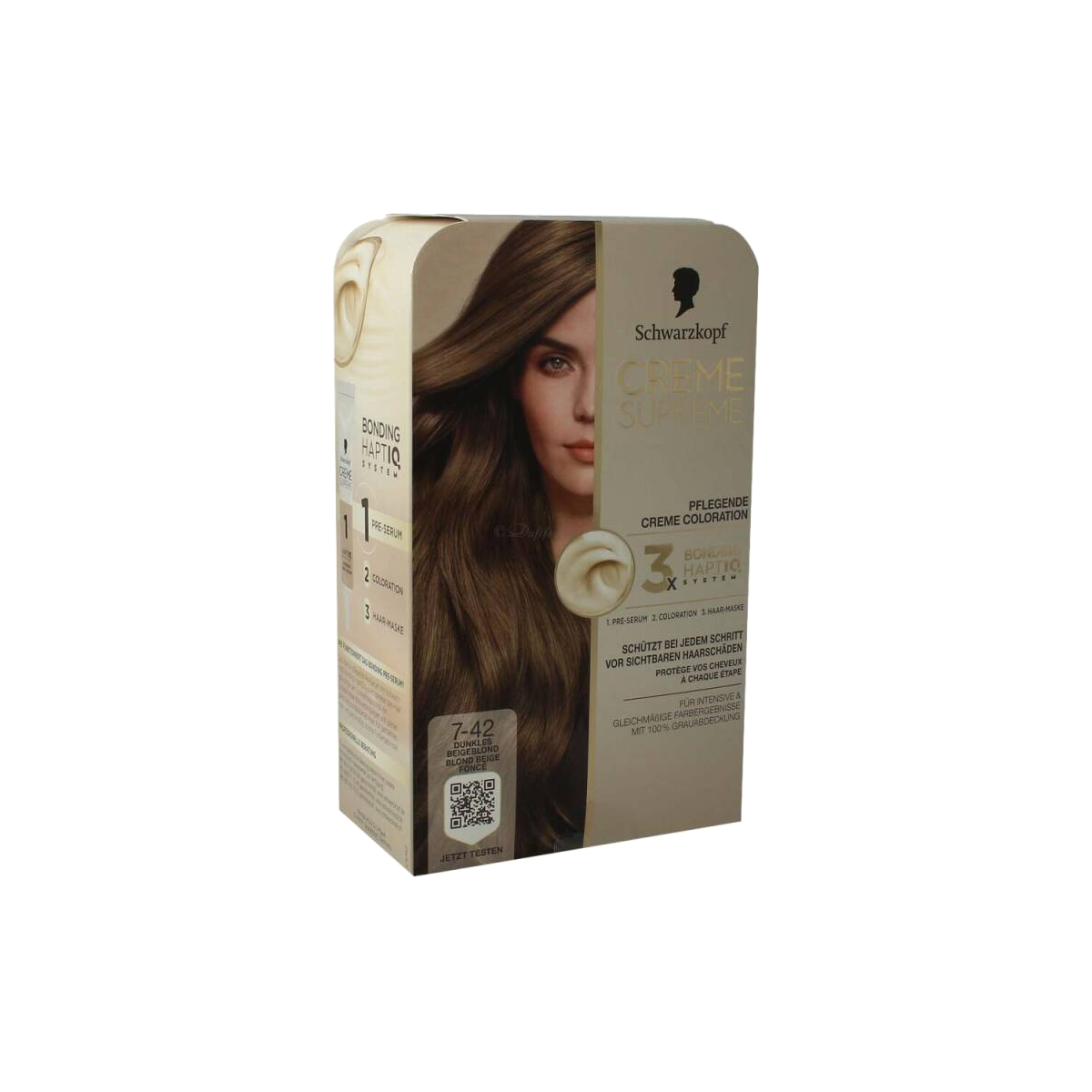 Creme Supreme Haarfarbe Beigeblond 7-42