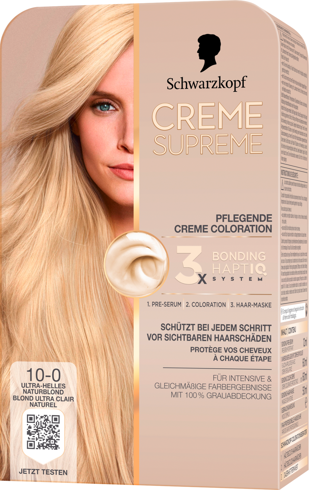 Creme Supreme Haarfarbe Ultra-Helles Naturblond 10-0