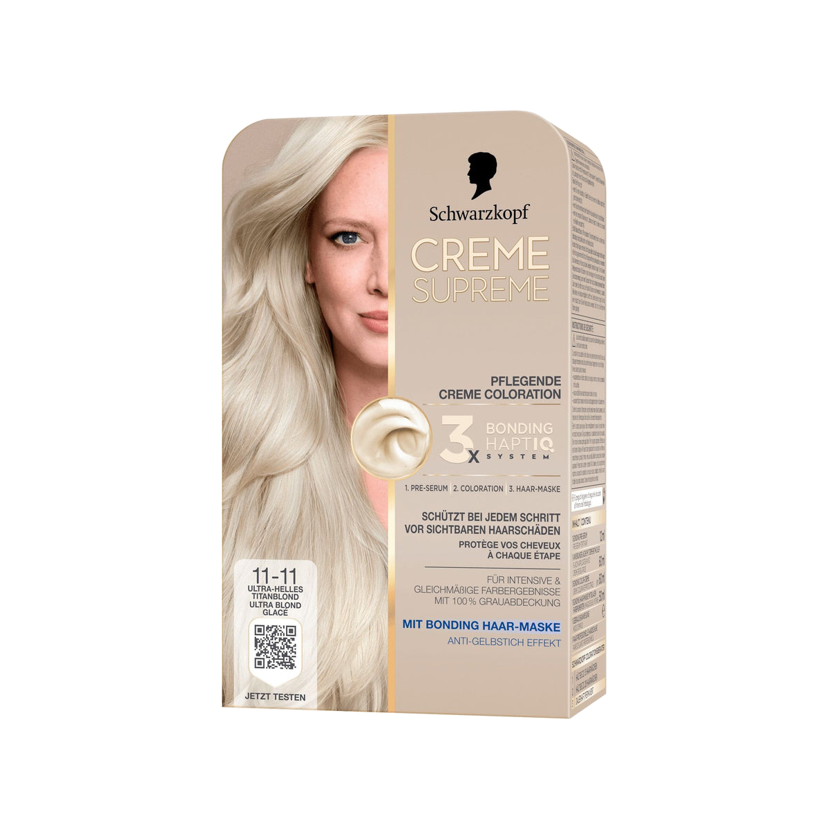Creme Supreme Haarfarbe Ultra-Helles Titanblond 11-11