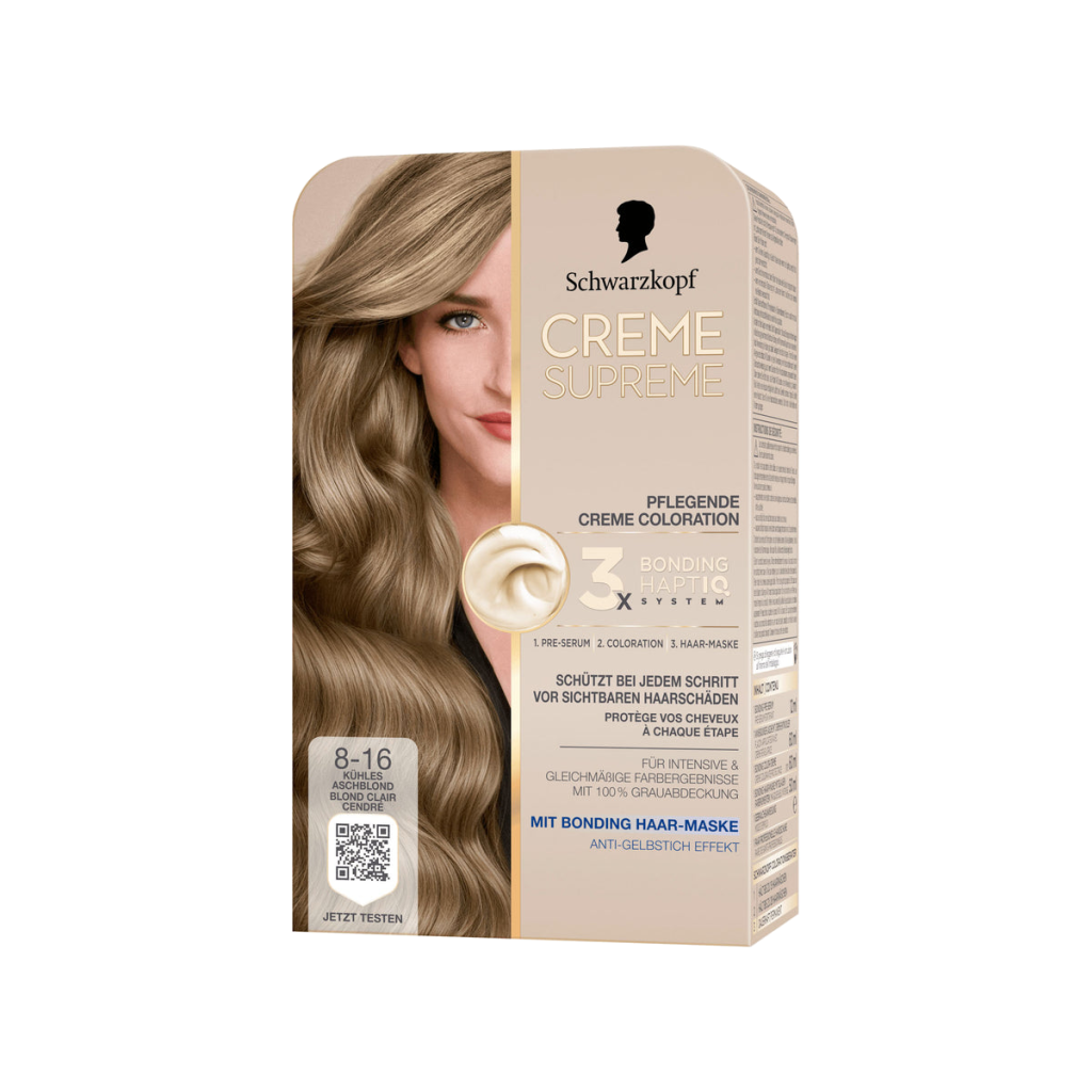 Creme Supreme Haarfarbe Kühles Aschblond 8-16