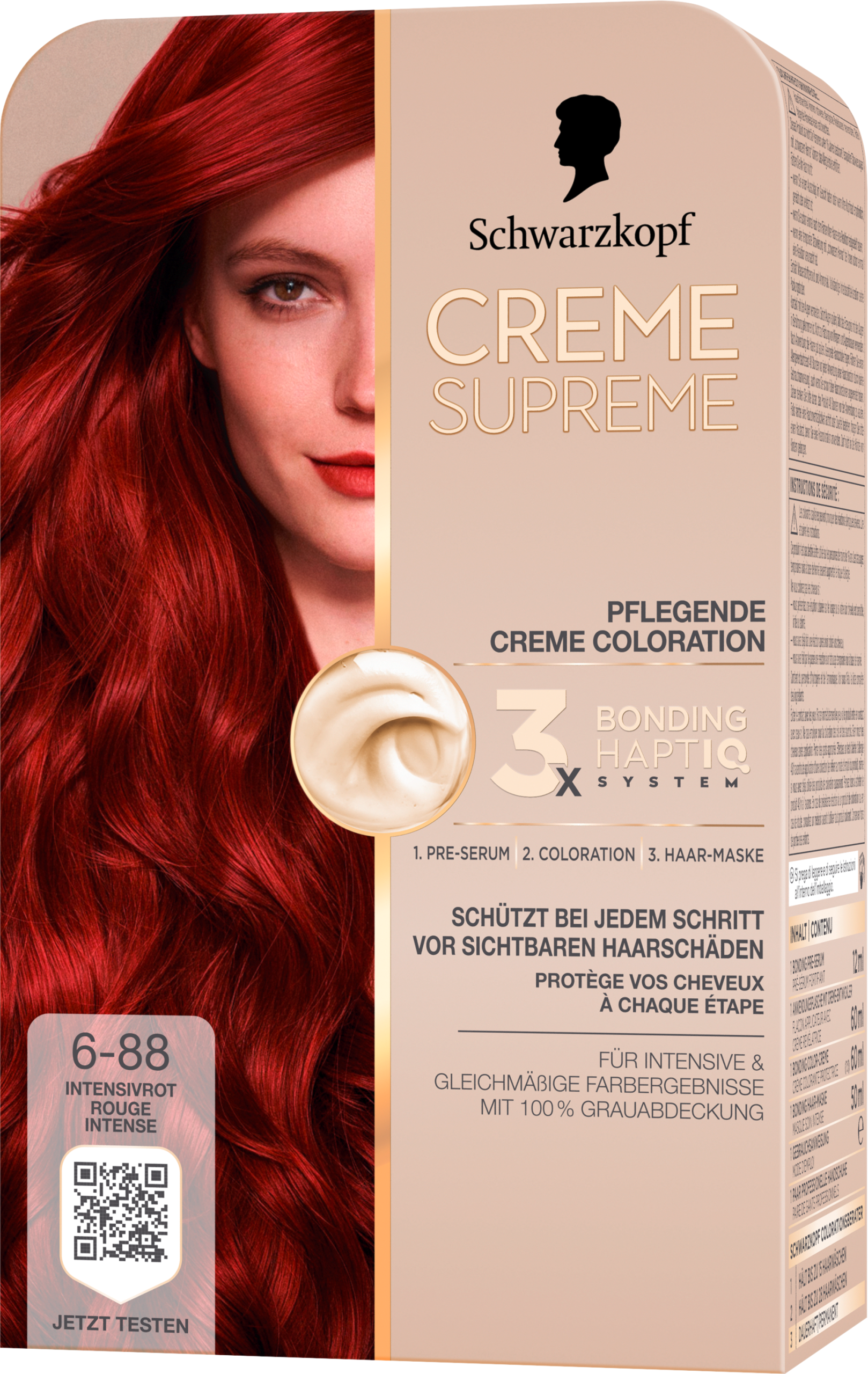 Creme Supreme Haarfarbe Intensivrot 6-88