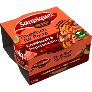 Saupiquet Thunfisch für Pasta Knoblauch und Peperoni 160g
