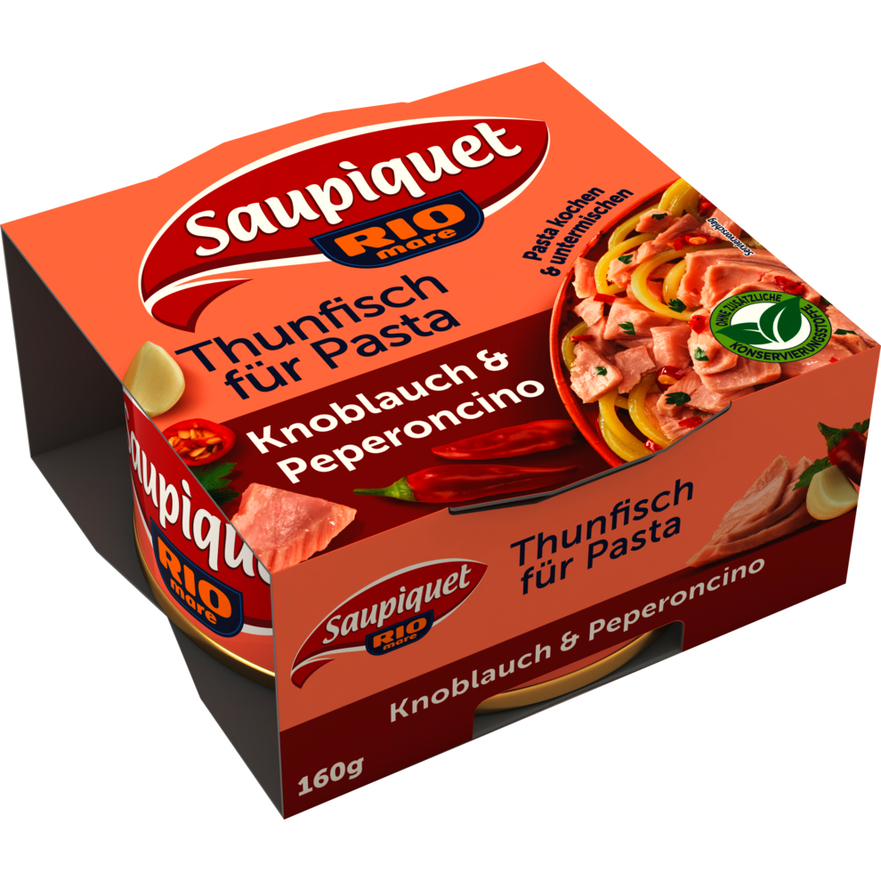 Saupiquet Thunfisch für Pasta Knoblauch und Peperoni 160g
