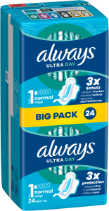 Always Ultra Damenbinden Normal mit Flügeln Big Pack 24ST