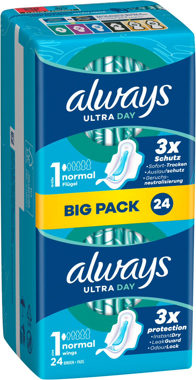 Always Ultra Damenbinden Normal mit Flügeln Big Pack 24ST