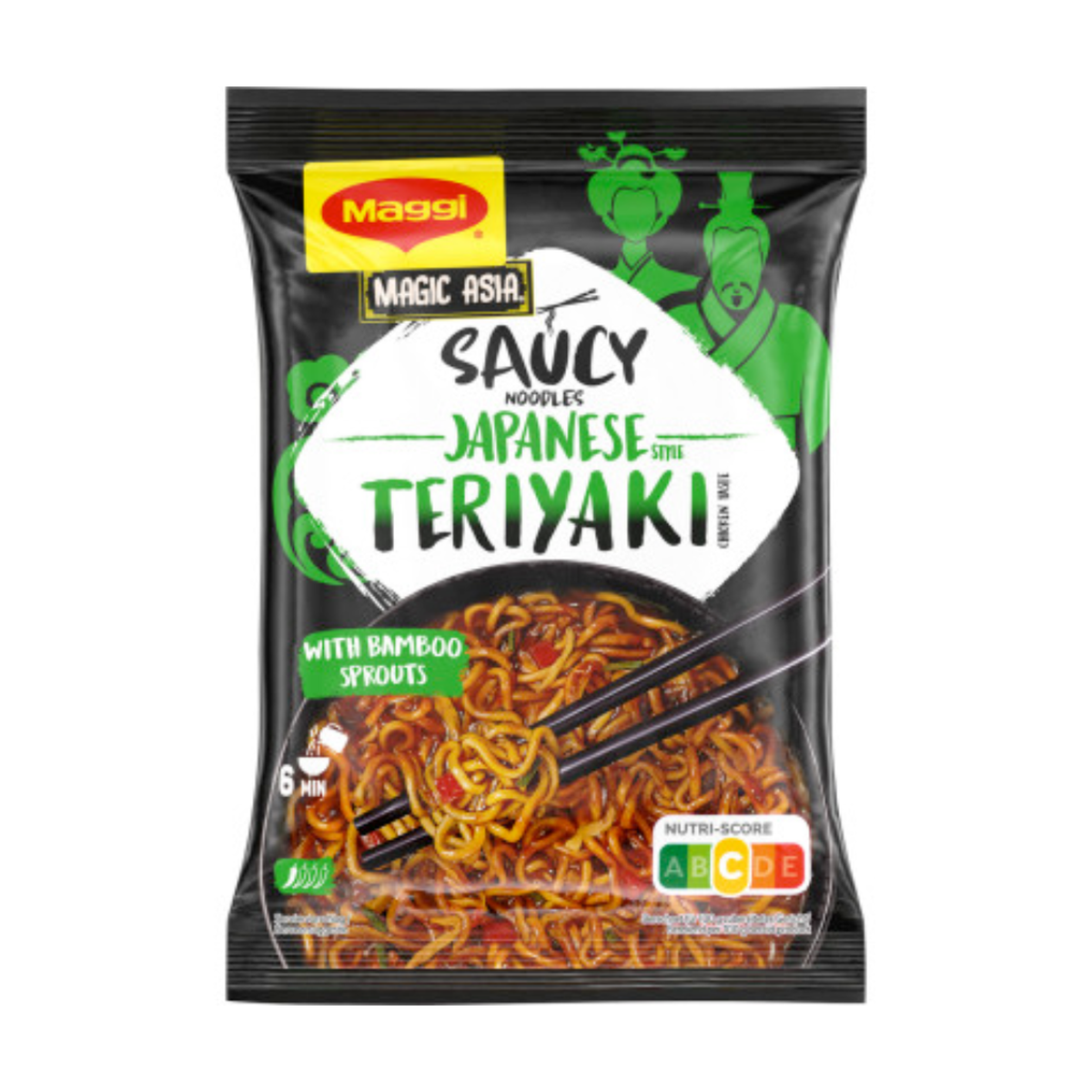 Maggi Magic Asia Saucy Noodles Japanese Teriyaki Style 128g