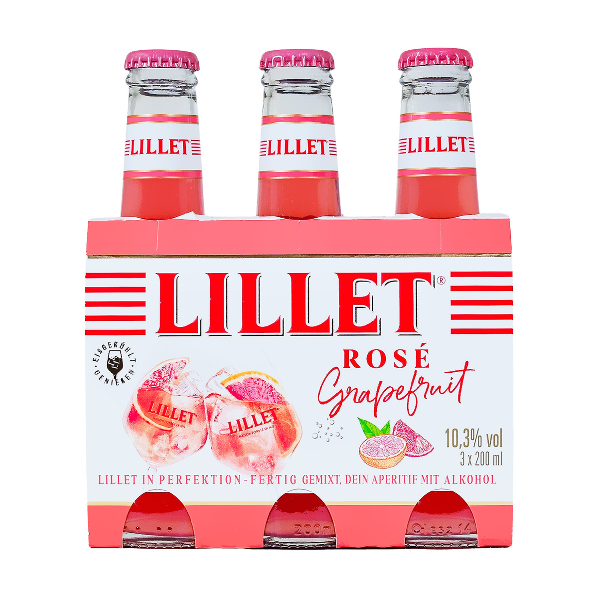 Lillet Rose Grapefruit 10,3% 3x0,2l