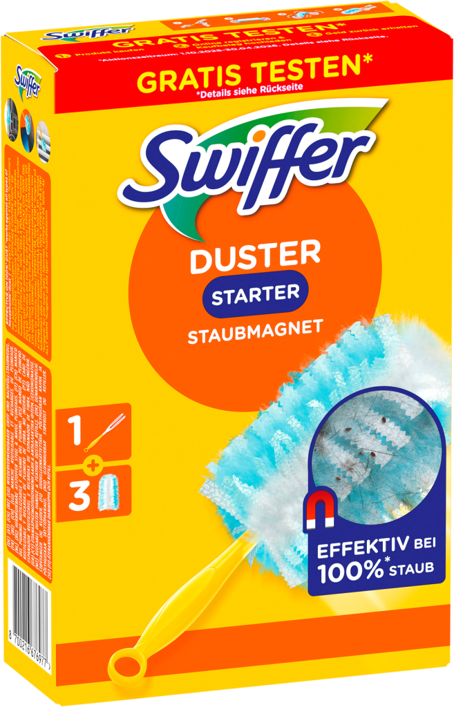 Swiffer Staubmagnet Starterset Griff+3 Tücher