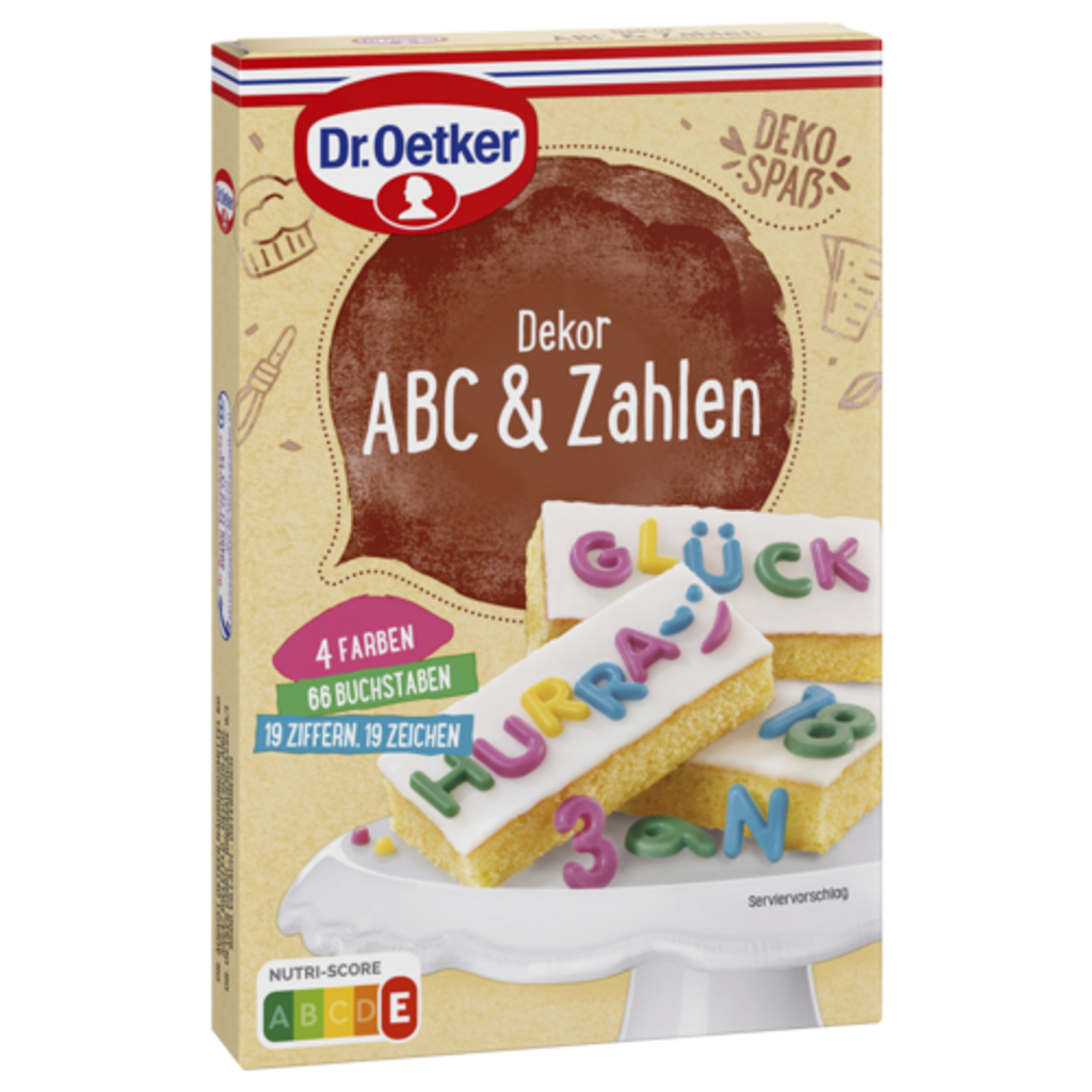 Dr.Oetker Dekor ABC & Zahlen 58g